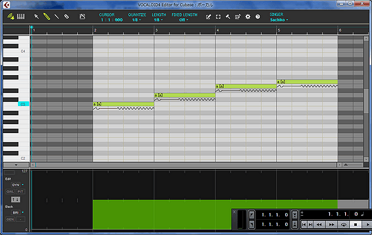 ボーカルの入力 ボーカロイドエディタ Cubaseの基本操作